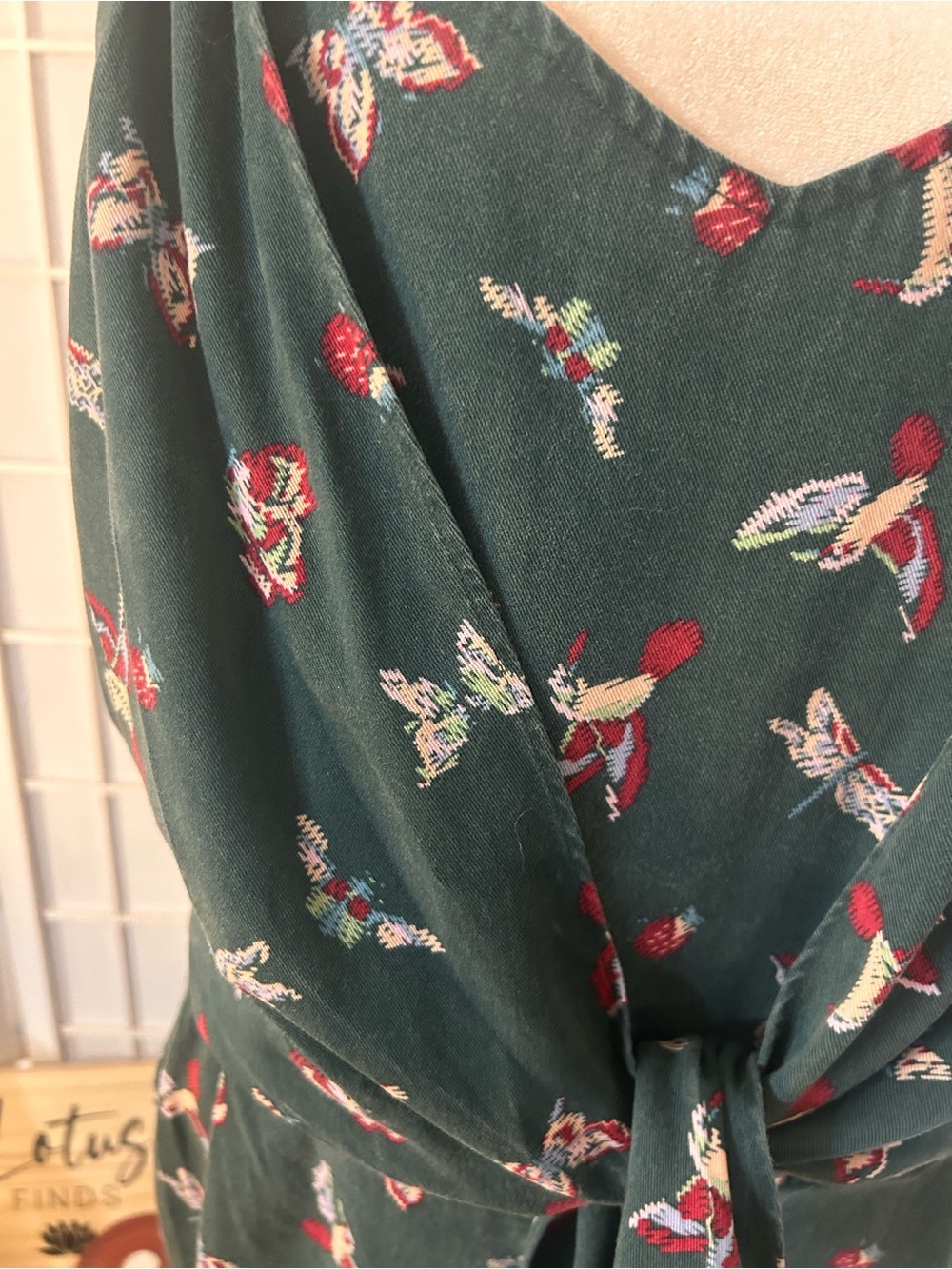 Matilda Jane Butterfly Cottagecore Jumpsuit Green Large - Picture 2 of 6